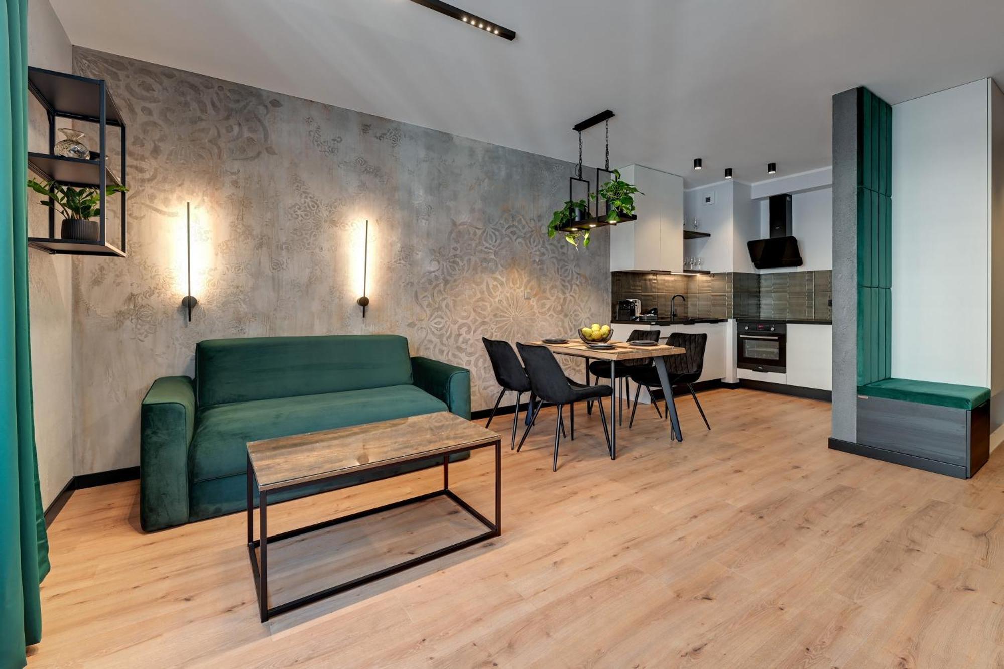 Doki Living - Foodhall & Parking By Downtown Apartments 格但斯克 外观 照片