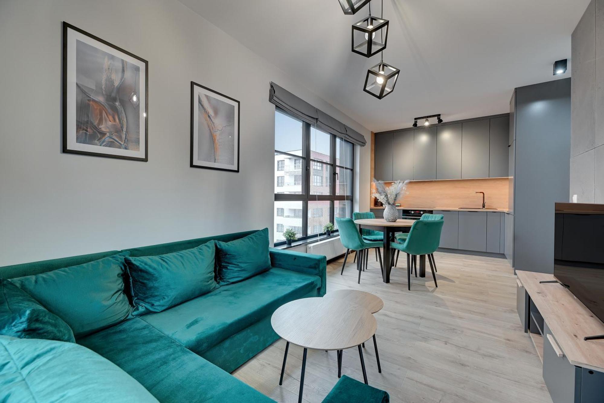 Doki Living - Foodhall & Parking By Downtown Apartments 格但斯克 外观 照片